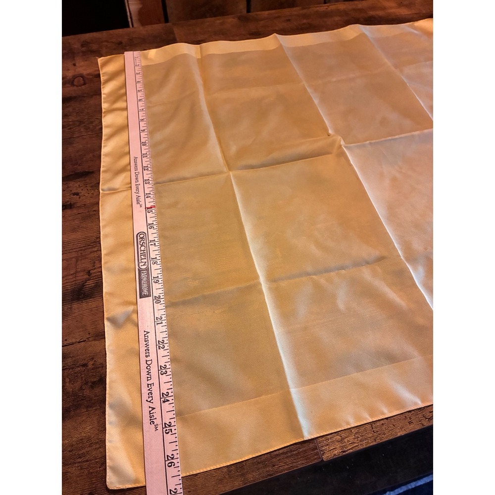 Unbranded Scarf Womens OS Yellow Excellent Vintage Square Silky Neck Scarf - Picture 3 of 4